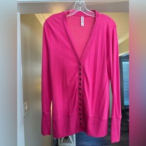 Pink button cardigan